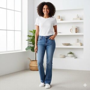 Petrol Flirty Bootcut Blue Jeans Womens 16 Denim Classic Casual Everyday